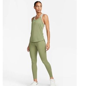 Green fleece Nike leggings size S great condition